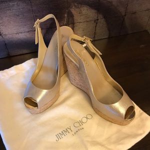Jimmy Choo**brand new** size 36 tan wedge
